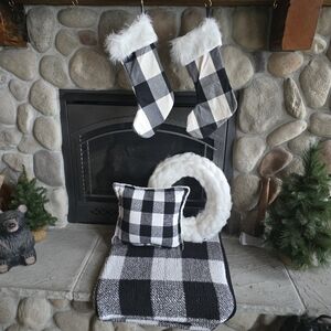 Holiday Decor - Christmas Stockings, Throw Blanket, Accent Pillow